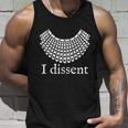 Dissent Shirt I Dissent Collar Rbg For Womens Right I Dissent Unisex Tank Top Gifts for Him