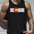 Distressed Colorado State Flag Denver Co Patriotic Tshirt Unisex Tank Top Gifts for Him