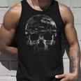 Distressed Skull Graphic Unisex Tank Top Gifts for Him