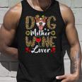 Dog Mother Wine Lover Shirt Dog Mom Wine Mothers Day Gifts Unisex Tank Top Gifts for Him