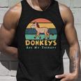 Donkeys As Therapy Funny Mule Farm Animal Gift Unisex Tank Top Gifts for Him