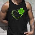 Dragonfly Heart Irish Shamrock Heart Clover St Patrick Day Unisex Tank Top Gifts for Him