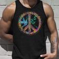 Earth Watercolor Peace Sign Tshirt Unisex Tank Top Gifts for Him