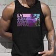 Eat Sleep Anime Repeat Funny Cartoon Unisex Tank Top Gifts for Him