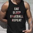 Eat Sleep Baseball Repeat Gift Baseball Player Fan Funny Gift Unisex Tank Top Gifts for Him