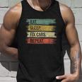 Eat Sleep Fix Cars Repeat Funny Auto Mechanic Car Lover Gift Tshirt Unisex Tank Top Gifts for Him