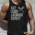 Eat Sleep Lacrosse Repeat Funny Lax Player Men Women Kids Unisex Tank Top Gifts for Him