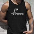 Ecg Keep Calm And Hilarious Heart Rate Unisex Tank Top Gifts for Him