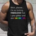 Fabulous Glitter And Rainbows Funny Gay Pride Tshirt Unisex Tank Top Gifts for Him