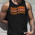 Fall Vibes Thanksgiving Retro Groovy Unisex Tank Top Gifts for Him