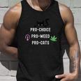 Feminism And 420 Funny Pro Choice Pro Cats Pro Weed Feminist Unisex Tank Top Gifts for Him