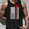 Firefighter Axe American Flag Unisex Tank Top Gifts for Him