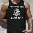 Firefighter Funny Firefighter New Dad Promoted Daddy Humor Fathers Day Unisex Tank Top Gifts for Him