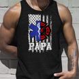 Firefighter Proud Papa Fathers Day Firefighter American Fireman Father V2 Unisex Tank Top Gifts for Him