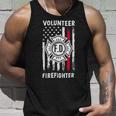 Firefighter Red Line Flag Fireman Wife Mom Volunteer Firefighter Unisex Tank Top Gifts for Him