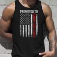 Firefighter Red Line Promoted To Daddy 2022 Firefighter Dad Unisex Tank Top Gifts for Him
