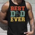 Firefighter Retro Best Dad Ever Firefighter Daddy Happy Fathers Day V2 Unisex Tank Top Gifts for Him