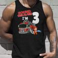 Firefighter Sound The Alarm Im 3 Years Old Firefighter Boy 3Rd Birthday Unisex Tank Top Gifts for Him