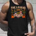 Firefighter The Legend Has Retired Fireman Firefighter _ Unisex Tank Top Gifts for Him