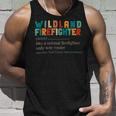 Firefighter Wildland Fire Rescue Department Funny Wildland Firefighter Unisex Tank Top Gifts for Him