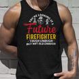 Firefighter You Looking At A Future Firefighter Firefighter V3 Unisex Tank Top Gifts for Him