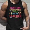First Day Kindergarten Pray For My Teacher Back To School First Day Of School Unisex Tank Top Gifts for Him