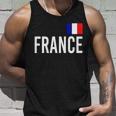 France Team Flag Logo Unisex Tank Top Gifts for Him