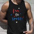 Free To Sparkle Funny Girl Shirt Women 4Th Of July Sparklers Unisex Tank Top Gifts for Him