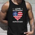 Funny 4Th Of July Christian Faith In God Heart Unisex Tank Top Gifts for Him