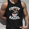 Funny Coffee And Bagel Quote For High Dive & Coffee Dad Unisex Tank Top Gifts for Him