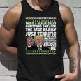 Funny Donald Trump Ugly Christmas Sweater Parody Speech Gift Unisex Tank Top Gifts for Him
