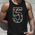 Funny Fifth Birthday Puppy 5 Year Old Birthday Dog Unisex Tank Top Gifts for Him
