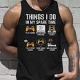 Funny Gamer Things I Do In My Spare Time Gaming V3 Men Women Tank Top Graphic Print Unisex Gifts for Him