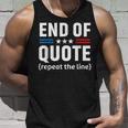 Funny Joe End Of Quote Repeat The Line V2 Unisex Tank Top Gifts for Him