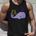 Funny Oh Whale For Marine Mammal Lovers- Purple Men Women Tank Top Graphic Print Unisex Gifts for Him
