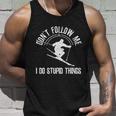 Funny Ski Dont Follow Me Skiing Freestyle Skier Gift Tshirt Unisex Tank Top Gifts for Him