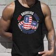 Funny Usa Drinking Team Captain American Beer Cans Unisex Tank Top Gifts for Him