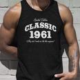 Gift For 60 Year Old Boys Girls Vintage Classic Car 1961 60Th Birthday Funny Gif Unisex Tank Top Gifts for Him
