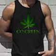 Go Green Medical Marijuana Weed Unisex Tank Top Gifts for Him