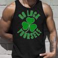Go Luck Yourself Irish Clover Unisex Tank Top Gifts for Him