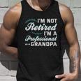 Grandpa Shirts Funny Fathers Day Retired Grandpa Long Sleeve Unisex Tank Top Gifts for Him
