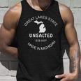Great Lakes State Unsalted Est 1837 Made In Michigan V2 Unisex Tank Top Gifts for Him