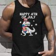 Happy 4Th Of July Cute Trex Dinosaur Usa Flag Unisex Tank Top Gifts for Him