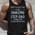 Happy Fathers Day To My Amazing Stepdad Unisex Tank Top Gifts for Him
