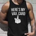 Heres My Vax Card Tshirt Unisex Tank Top Gifts for Him
