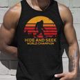 Hide And Seek World Champion Bigfoot Is Real Tshirt Unisex Tank Top Gifts for Him