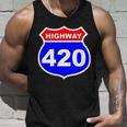 Highway 420 Sign Weed Tshirt Unisex Tank Top Gifts for Him