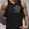 I Dont Like Morning People Or Mornings Or People Cat Love Men Women Tank Top Graphic Print Unisex Gifts for Him