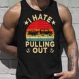I Hate Pulling Out Retro Boating Boat Captain V3 Unisex Tank Top Gifts for Him