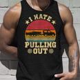 I Hate Pulling Out Sarcastic Boating Fishing Watersport  Men Women Tank Top Graphic Print Unisex Gifts for Him